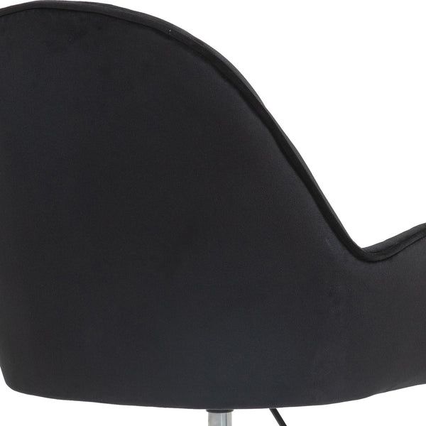 English Elm Velvet Swivel Chair with Gold Base Adjustable Glam Seat for Bedroom Vanity Office W1733P215112