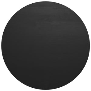 English Elm Elmbrook Round Mango Wood Coffee Table Low Profile Drum Design for Modern Living Rooms Black B136P429086