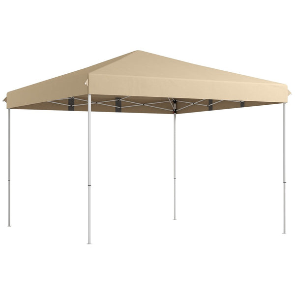 English Elm Outsunny 13' X 13' Instant Pop-Up Canopy Tent With Wheeled Carry Bag – Adjustable Height & Uv Protection W2225P200630-GIGA