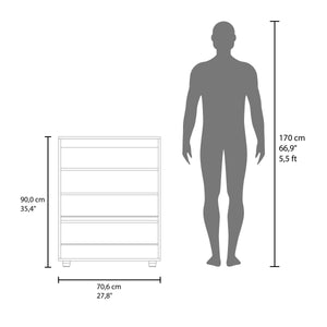 English Elm Shoe Modern 3‑Door Concealed Shoe Cabinet with 3 Shelves, Sturdy Legs, Compact Engineered Wood Storage White + Light Oak 37.01 L x 28.35 W x 3.94 H B097P350292
