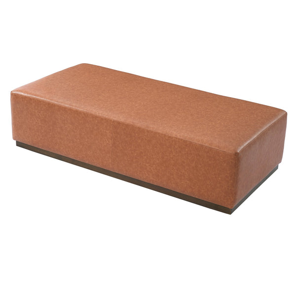 English Elm Multifunctional Pu Leather Ottoman with Rubberwood Legs for Modern Living Rooms N769P350145P