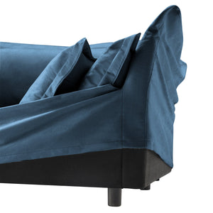 English Elm Koala Chenille Ottoman Plush High Density Foam Seating with Washable Cover W3041P240128
