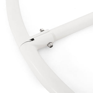 English Elm Christopher Knight Home® - HANGING Iron Chair Bottom Stand with Powder-Coated White Finish, Safety Belt, Portable Indoor/Outdoor Cozy Seat Support 62075.00HNGWHI