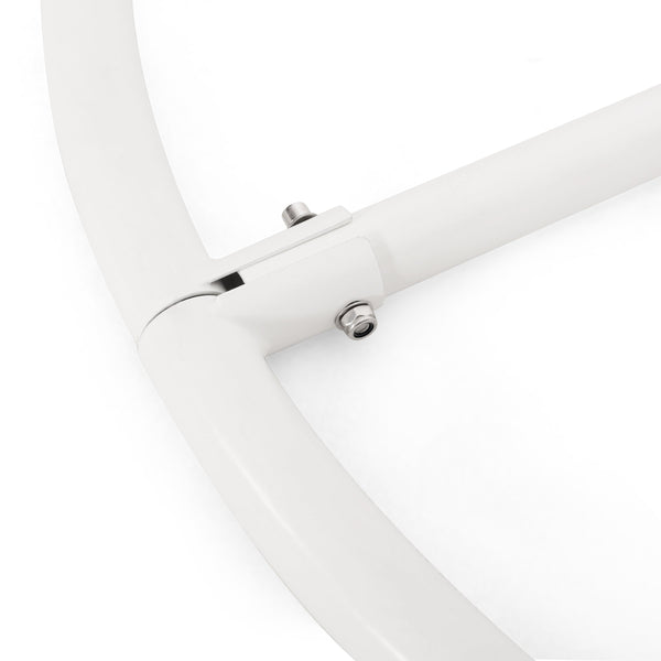 English Elm Christopher Knight Home® - HANGING Iron Chair Bottom Stand with Powder-Coated White Finish, Safety Belt, Portable Indoor/Outdoor Cozy Seat Support 62075.00HNGWHI