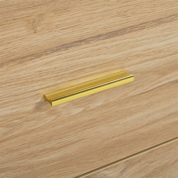 English Elm Modern Natural 6-Drawer Dresser with Waterproof Finish, Sturdy Engineered Board, Sleek Timeless Design W1785P178138