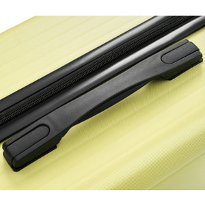 English Elm Luggage Set Three Piece Hard Shell Abs Suitcases with Spinner Wheels Tsa Lock Travel Tea Green N730P304620G