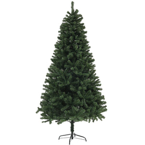 English Elm Homcom 7.5Ft Lifelike Artificial Christmas Tree With 1346 Branch Tips, Auto Open Design For Easy Setup W2225P229280