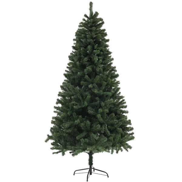 English Elm Homcom 7.5Ft Lifelike Artificial Christmas Tree With 1346 Branch Tips, Auto Open Design For Easy Setup W2225P229280