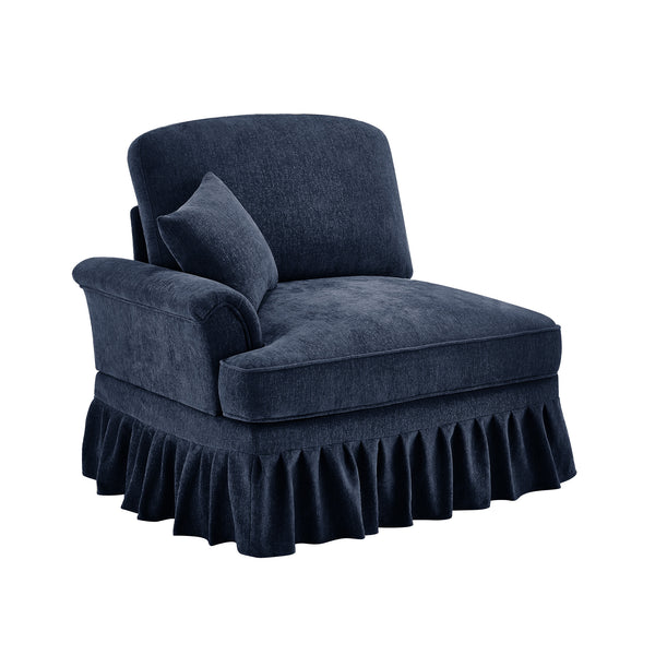 English Elm Sofa Cloud Style Chenille Upholstered Piece with Detachable Skirt and Modular Design W3041P332617