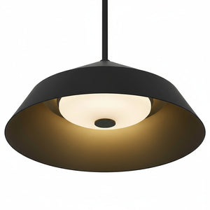 English Elm 14 Inch Matte Black Integrated Led Pendant Dimmable Etched Glass Kitchen Fixture B370P399324