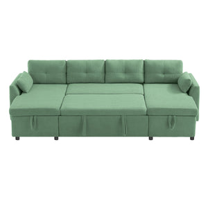 English Elm Swivel Barrel Accent Chair Chenille Tufted Round Club Seat for Living Room Lounge Green N719S002210F