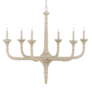 Aleister Chandelier - Coastal Sandstone Finish with Abaca Rope, Wrought Iron, and Adjustable Height