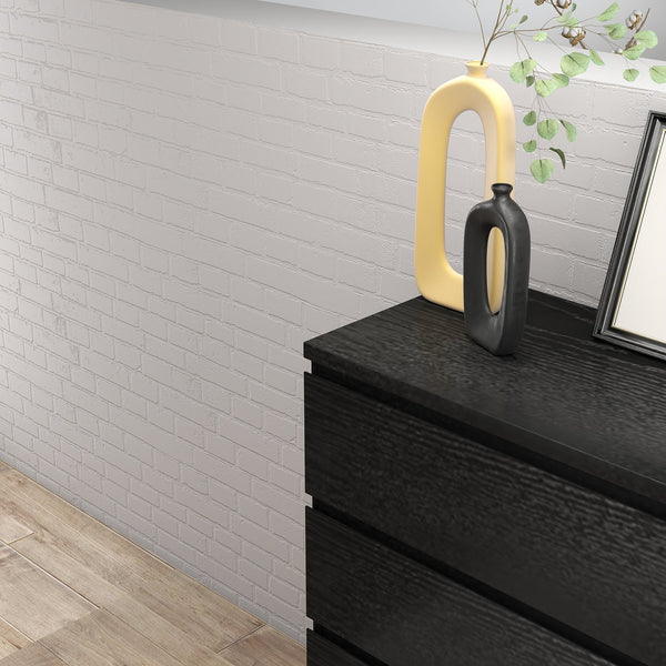 English Elm 4 Drawer Dresser Modern Black 31.5" Handle-Free Chest - 4 Spacious Drawers, Sleek Durable Storage Organizer W3151P288870