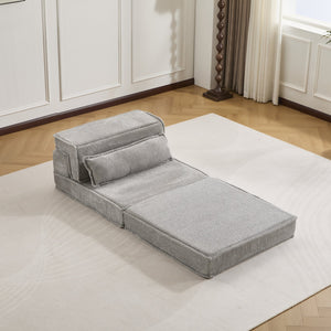 English Elm Compression Modular Floor Sofa Bed - Versatile, No Assembly Required, Cozy Fleece With Memory Foam Comfort W3723P377154