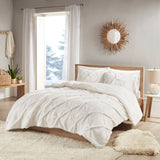 Addison Cottage/Country Pintuck Sherpa Down Alternative Comforter Set