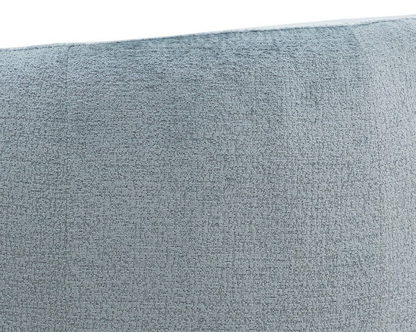 Sunpan Mircea Lounge Chair - Curved Sculptural Design for Contemporary Living Spaces, Stylish Comfort Bergen French Blue