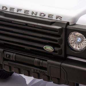 English Elm Licensed Land Rover Defender Ride on Car 24v Dual Motor with Parental Remote White W1578P339064