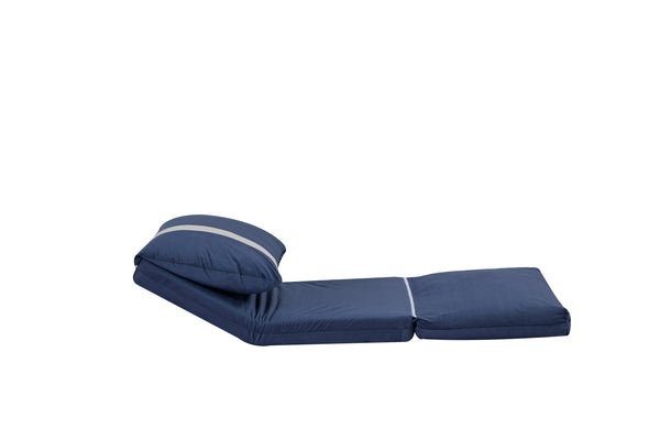 English Elm ARIA Modern Floor Sofa Bed with 6-Position Adjustable Back, Quick 5-Second Fold, Corduroy Comfort Navy Blue W3391P324410