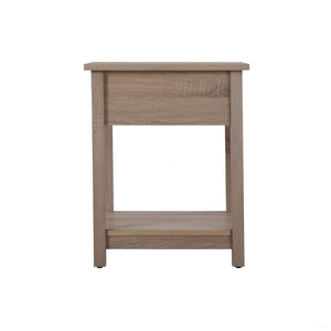 English Elm Sleek Nightstand In Warm Sandle Wood – Compact, Modern Design Perfect For Small Spaces & Storage B078112085-GIGA