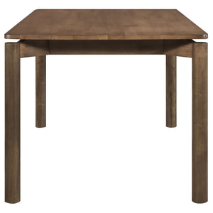 English Elm Perkins Sculptural Okume Veneer Dining Table with Tapered Legs for Family Gatherings Natural Walnut B062P447982