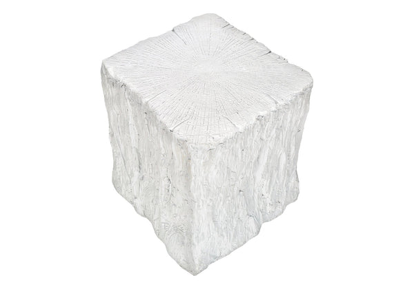 English Elm Accent Table Square Magnesium Oxide Wood Grain Modern Indoor Outdoor Side Piece B2710P461673
