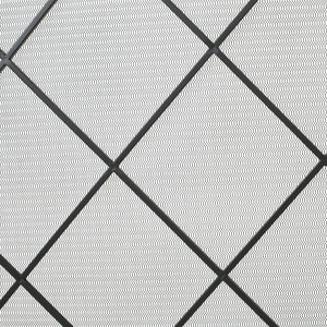 English Elm Christopher Knight Home® - FIRE Iron Single-Panel Fireplace Screen with Diamond Mesh Design, Ember Protection, Multiple Finishes 61126.00BLK