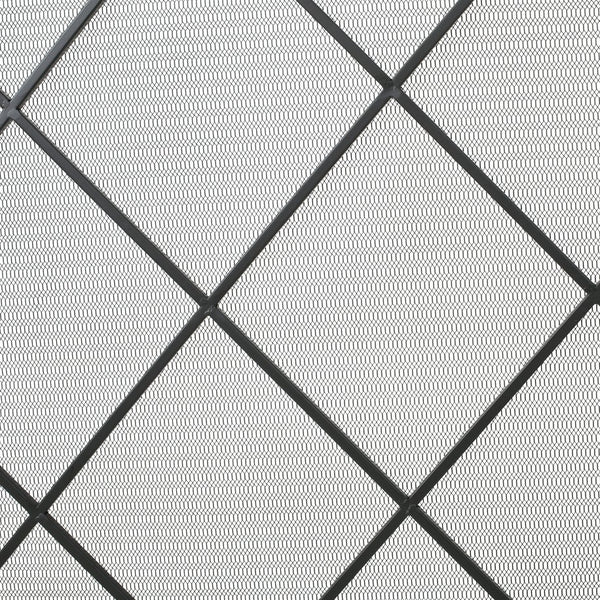 English Elm Christopher Knight Home® - FIRE Iron Single-Panel Fireplace Screen with Diamond Mesh Design, Ember Protection, Multiple Finishes 61126.00BLK