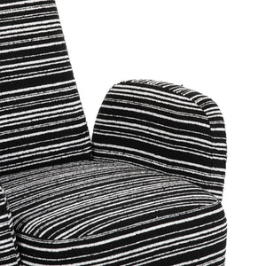 English Elm Modern Bouclé Armchair with High-Density Foam, Side Pocket & Solid Wood Legs for Cozy Reading Spots Black W395P376574