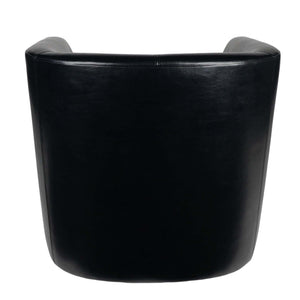 English Elm Swivel Barrel Club Chair Upholstered 360 Degree Base for Living Room Reading Nook Black 57685.00