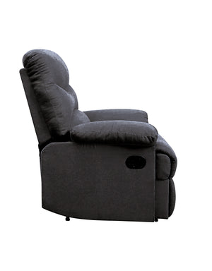 English Elm Black Recliner Memory Foam Seat with Pillow Top Arms, External Latch Recliner, Tight Back Comfort B062P215434