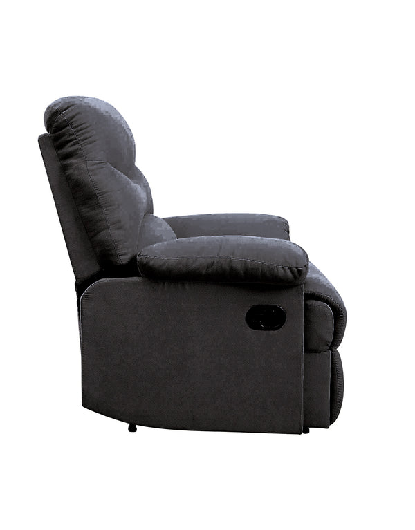 English Elm Black Recliner Memory Foam Seat with Pillow Top Arms, External Latch Recliner, Tight Back Comfort B062P215434