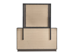 English Elm Aberdeen Six Drawer Wide Dresser Wood Grain Laminate Gunmetal Hardware Bedroom Storage B078P497933