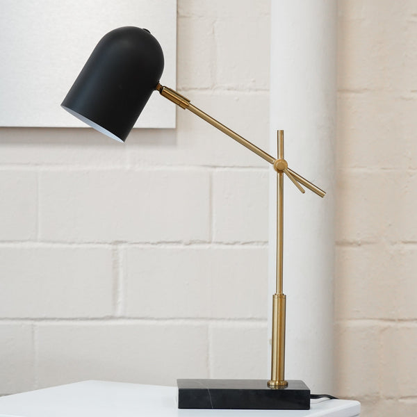 English Elm Ashcroft Furniture - High Quality Hotel Lumora Table Lamp - Elegant Black & White Design With Marble Base For Any Room B183P315117