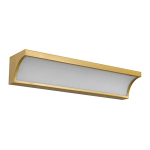 English Elm 24-inches Brushed Nickel Led Vanity Bar with Silk Glass Diffuser for Bath Mirrors B370P444043