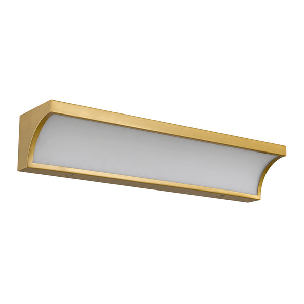 English Elm 24-inches Brushed Nickel Led Vanity Bar with Silk Glass Diffuser for Bath Mirrors B370P444043