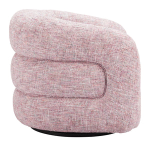 Zuo Modern Refine Swivel Chair - Elegant Pink Tweed Design For Hospitality, Durable Fabric & Modern Style Pink 100% Polyester,Plywood,Steel 110846-zuo-modern