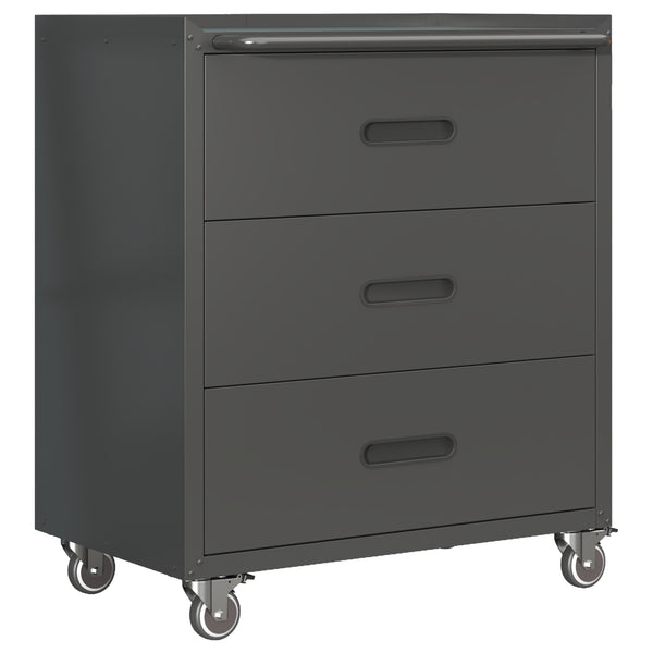 English Elm Heavy-duty Rolling Steel Tool Cabinet 3 Drawer Garage Organizer with Locking Casters T2398P242683
