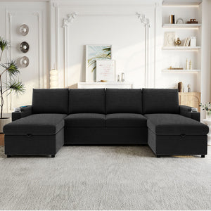 English Elm Swivel Barrel Accent Chair Chenille Tufted Round Club Seat for Living Room Lounge Black N719S002190B