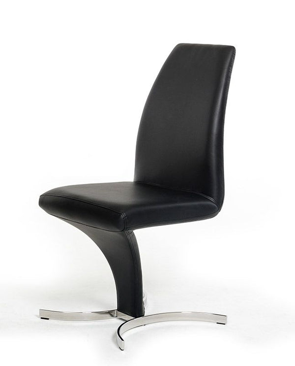 VIG Furniture Nix - Modern Black Leatherette Dining Chair (Set of 2) VGVCB8348-BLK