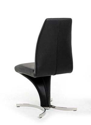 VIG Furniture Nix - Modern Black Leatherette Dining Chair (Set of 2) VGVCB8348-BLK