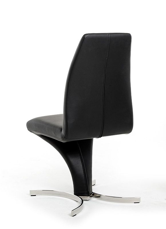 VIG Furniture Nix - Modern Black Leatherette Dining Chair (Set of 2) VGVCB8348-BLK
