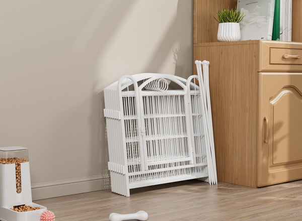 English Elm Dog Playpen 8 Panel Heavy Duty Iron Pet Enclosure Foldable Indoor Outdoor Exercise Pen W368P233997