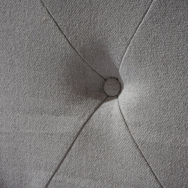 English Elm Christopher Knight Home® - Tufted Cloud-Shaped Upholstered Headboard Queen with Button Detail, Tall Solid Wood Frame & Metal Legs LIGHT GREY 59024.00LGRY