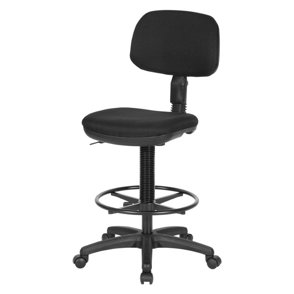 OSP Home Furnishings Sculpture Ergonomic Drafting Chair with Pneumatic Lift Adjustable Footrest Studio Seating DC517-231