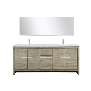 English Elm Rustic Acacia Double Bath Vanity Set With Cultured Marble Top & 70-Inch Mirror For Modern Charm B2731S01770-GIGA