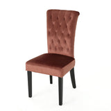 Christopher Knight Home® - Noble House - Venetian Tufted Blush velvet Dining Chair