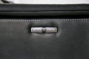 English Elm Contemporary Sandbach Manual Glider Recliner with Padded Track Arms, Smooth Motion, Soft Neutral Fabric Upholstery Black 48 L x 43 W x 29 H B2741P387650