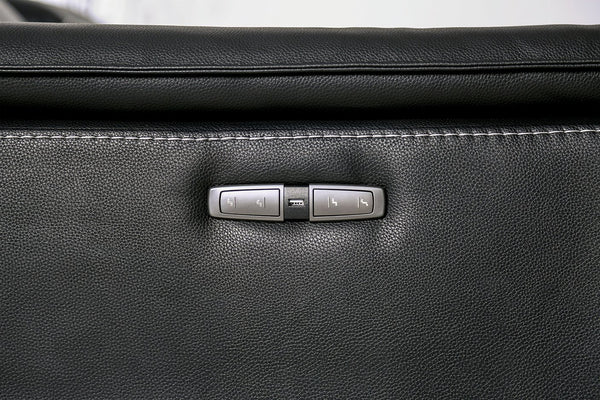 English Elm Contemporary Sandbach Manual Glider Recliner with Padded Track Arms, Smooth Motion, Soft Neutral Fabric Upholstery Black 48 L x 43 W x 29 H B2741P387650