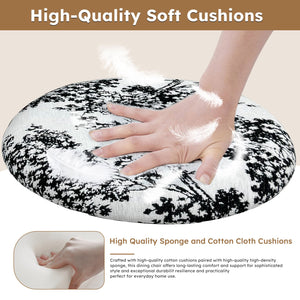 English Elm Dining Chairs Set Of 2 - Elegant Linen Upholstered Wood Grain Design For Modern Dining Spaces W2700P338558