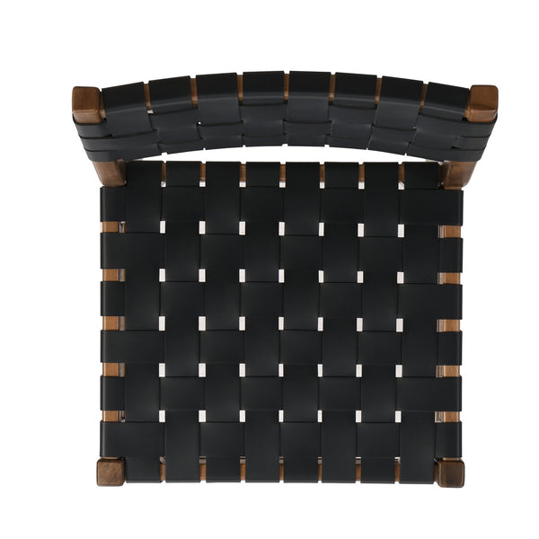 English Elm Christopher Knight Home® - DINING Modern Industrial PU Leather Dining Chair Set of 2 with Rubberwood Frame, Nailhead Trim, Durable Black 74688.00BLK